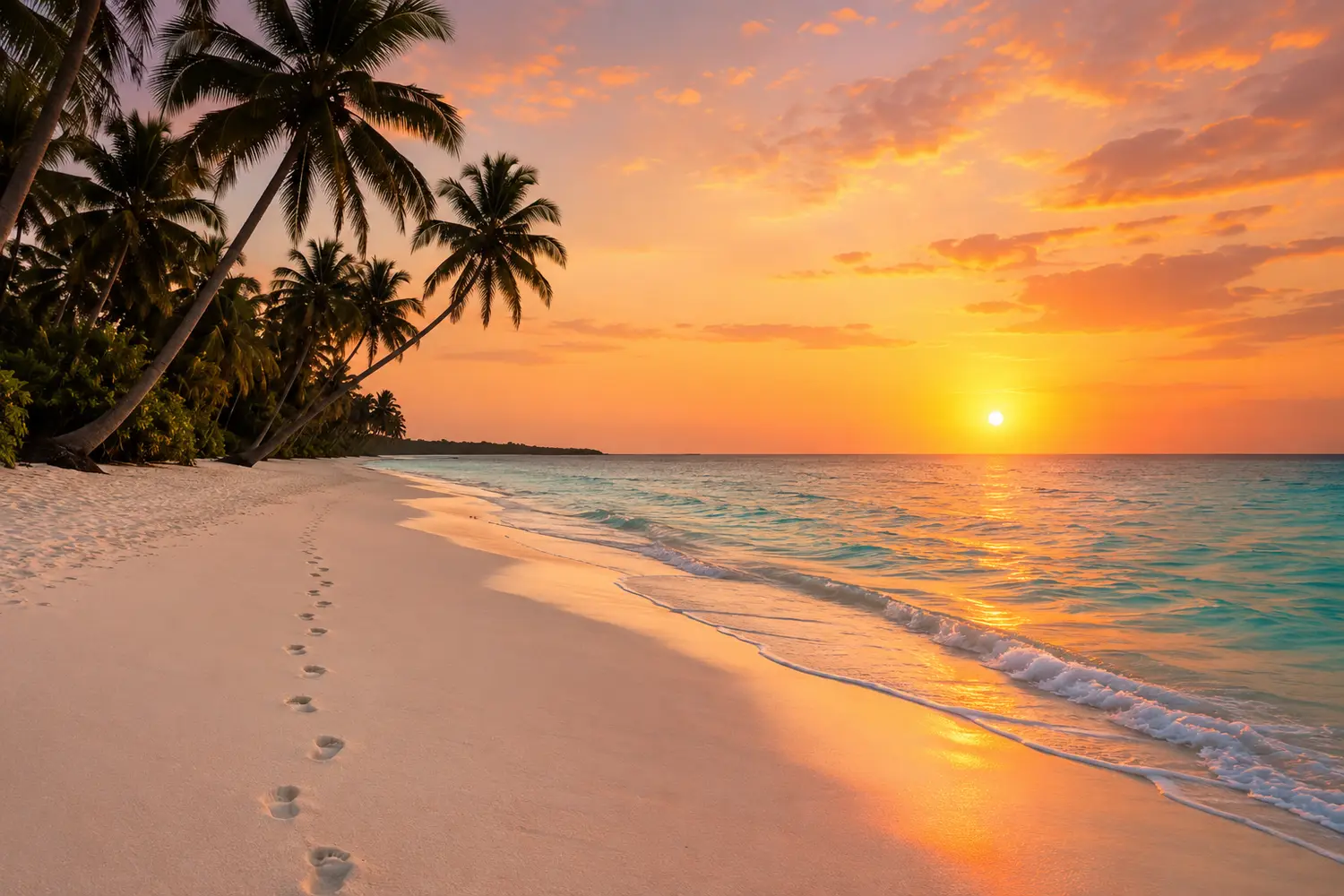 Beach Walk & Sunset
